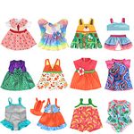 ebuddy 12 Sets Baby Doll Clothes Outfit Dress for 10 Inch Baby Dolls 12 InchBaby Dolls 14.5 Doll