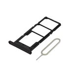 MMOBIEL Dual SIM Card Slot Tray Holder Replacement Compatible with Samsung Galaxy A14 4G - Incl. Sim Pin - Black