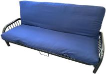 D&D Futon Furniture Futon Covers, Mattress Slipcovers, Polyester Poplin (Navy Blue, Full 6x54x75)