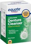 Equate Antibacterial Mint Fresh Denture Cleanser Tablets, 84 count