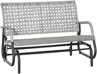 Outsunny 2 Seater Wicker Outdoor Gl