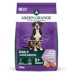 Arden Grange Adult Large Breed Dry Dog Food with Fresh Chicken and Rice, 12 kg, transparent