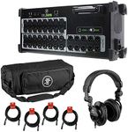 Mackie DL32S 32-Channel Wireless Live Sound Mixer with Mackie DL32S Digital Mixer Bag, Polsen HPC-A30 Headphones & (4) XLR Cable Bundle