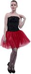 BellaSous Princess-Style or Ballet-Style Tutu Skirt for Party Outfit | Chico Red Tutu Skirt for Sundress