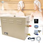 JJFFTAO,Steam Shower Generator,18kw Household-Commercial,Steam Shower Generator Kit,Steam shower, with self-draining system,Temperature adjustable 95-131°F,Applicable space 560~735ft3