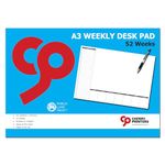 Cherry Weekly Planner Desk Pad A3 (420 x 297 millimetres) 52 Sheets 120gsm Paper