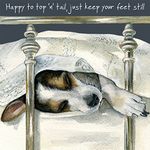 Tilly Jack Russell Terrier dog Blank Greeting Card - TOP and TAIL