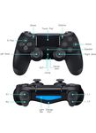 Ps Controller ps Wireless Controller Compatible with Ps-4 Slim/Pro, Pc/Android/Laptop Controller (Black)