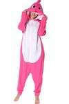 Markest Onesie Unisex Adult Pajamas Animal Rose Red Shark Cosplay Costume Sleepwear L