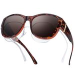 LVIOE Over Glasses Fit Over Sunglasses Polarized for Women, Trendy Sunglasses with UV400 Protection Lens