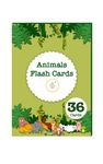 The Curious Bees - Animals Flash Cards | 36 Laminated Cards for Kids | Age Group: 1-4 Years | Fun Early Educating Activity for Kids