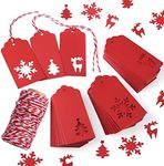 Zealor Gift Tags, 150 Pieces Red Kr