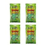 Raindrops - Gummy Candy Sour Belts Green Apple - Juicy Sour Strips Of Fruity Candy - Sour and Delicious - (3.52 oz) - 4 Pack
