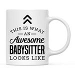 Andaz Press 11oz. Ceramic Coffee Tea Mug Thank You Gift, This is What an Awesome Babysitter Looks Like, 1-Pack