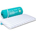 BLISSBURY 6.5cm Cooling Ultra Thin Pillow for Sleeping | Flat Pillow for Stomach Sleeper & Back Sleeper | Cool-to-Touch Memory Foam Stomach Sleeping Pillow | Removable Cool-Tech Pillow Case