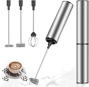 Blue Life Milk Frother Handheld Coffee Frother Electric Whisk - USB Rechargeable Foam Maker, Hand Mixer for Egg Beater, Coffee Maker for Latte Cappuccino Hot Chocolate