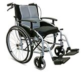 M Brand Dlite X Aluminium Self Propelled Wheelchair – Adult Folding Wheelchair with Chair Attendant Handbrakes (460mm)