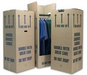 5 Tall Wardrobe Boxes Removal Garment Carriers strong double wall cardboard