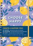 2025 Choose Happy Planner: 17-Month Weekly Happiness Organizer with Inspirational Stickers (Thru December 2025) (Inspire Instant Happiness Calendars & Gifts)