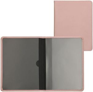kwmobile Funda para permiso de circulación coche de cuero sintético - Para documentos de 10.5 x 14.8 CM doblados - oro rosa