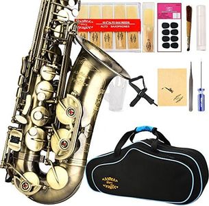 GLORY High Grade Antique Finish Series PR2, E Flat Alto Saxophone with 11reeds,8 Pads Cushions,case,carekit