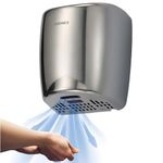 Euronics Automatic Hand Dryer for Bathroom | Stainless Steel | Super High Speed for Fast Dry | Energy Efficient | EH26NW