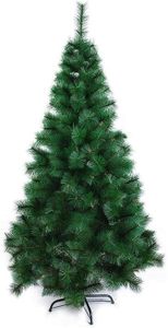 eCraftIndia 5 Feet Christmas Tree with 600 Tips |Big Size Shiny Green Imported Xmas Pine Tree | Heavy Bushed Artificial Pine Tree with Metal Stand for Home, Office & Festive Decor (5 Feet)