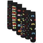 Boys 6 Pack Retro Games Socks, UK 9-12 (EU 27-30) BOYS, Multi