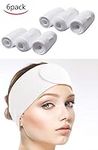 Sinland Spa Headband for Women 6 Pack Adjustable Makeup Hair Band with Magic Tape,Head Wrap for Face Care,Mask, Makeup and Sports c