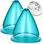 APCHY lidayuan Vacuum Cupping Machine Accessories, Premium XL Cupping Vacuum Suction Cups for Body Shape Massage Machine, 1 Pair Cupping-Therapy Sets,180ml