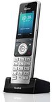 Yealink W56H, Mid-Level, Premium Additional Cordless DECT IP Phone with 2.4 Inch Colour Screen (For use with the Yealink W56P DECT System & W60B / W80B DECT Base Stations) – Black / Silver