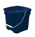 Rubbermaid FG296400ROYBL Roughneck Square Bucket, 12-Quart, Blue