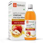 Krishna's Apple Cider Vinegar With Mother For Weight Management - Natural - Raw - Unfiltered - 500 ml