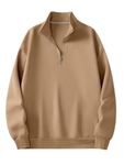 FN3 Half Zipper Men's Sweatshirt || Hoodie for Men || Unisex Sweatshirt Khaki