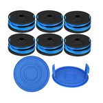 THTEN KST-120X KST 2040-06 String Trimmer Spool Replacement for Kobalt KST 120x-06 40 Volt 20ft Spool 0.065 inch Trimmer Line (Item 1520463,506892,808667)