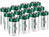 Rapthor 12 Pack CR2 3V Lithium Battery 850mAh Non-Rechargeable for Fujifilm Instant Camera STAX Mini Rangefinder Flashlight 3 Volt Batteries