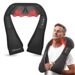 Snailax Shiatsu Neck Back Massager with Heat, Gifts for Men Women, Deep Kneading Shoulder Massager, Electric Massage Pillow for Back Neck Shoulder, Full Body