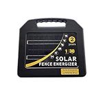 Mingya Solar Fence Energizer Solar Electric Fence Energizer up to 30 Miles 100 Acres Black