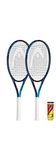 HEAD Ti. Instinct Comp Graphite Tennis Racket x 2 inc Protective Covers & 3 Tennis Balls