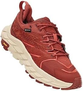 Hoka One Women's W Anacapa Low GTX Sneaker, Cherry Mahogany Hot Sauce, 10 US