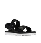 Columbia Women's Via Sandal sports sandals, Black (Black x White), 8 UK