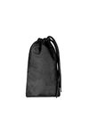 Bronta Mill Plain Natural 100% Cotton Drawstring Stuff Bags | Eco Friendly Storage Pouch | Black - S - 30cm x 25cm