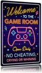 CUUCTGDA Gaming Room Metal Sign Gamer Wall Decor For Boys Room Dorm Wall Accessories Cool Things For Teens Teen Boy Room Art Poster 8x12 Inch