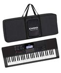 Casio CT-X700 61-Key Touch Sensitive Portable Keyboard with Carry Case (Black)