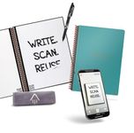 Rocketbook Smart Reusable Notebook - Dot-Grid Eco-Friendly Notebook with 1 Pilot Frixion Pen & 1 Microfiber Cloth Included - Neptune Teal Cover, Executive Size (6" x 8.8")