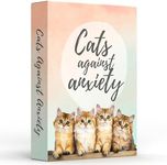 Catchyourdreams Cats Against Anxiety Cards - 50 Cards For Self Esteem and Stress, Affirmations for Anxiety Emotions Oracle Tarot Self Therapy