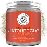 Sodium Bentonite Clay Mask 100% Pure Indian Healing Clay Bentonite Powder for Detox Face Mask Bath Soak and DIY Deep Pore Cleansing for Acne - by Pure Body Naturals 8.8 Oz