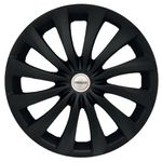 PRIGAN Universal Matte Black 14 Inch Wheel Cover for All 14 Inch Cars (Size 14 Inch) (Set of 4 Pcs) (Press Fitting) Model- Dzire T3 Matte Black