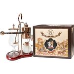 Nispira Belgian Belgium Luxury Royal Family Balance Syphon Siphon Coffee Maker Copper Color, 1 set 141［並行輸入］