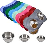 Juqiboom Dog Bowls 2 Stainless Stee